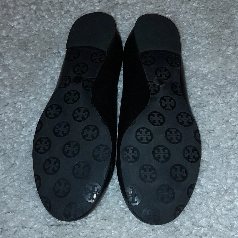TORY BURCH CLASSIC REVA Leather Flats Size 9